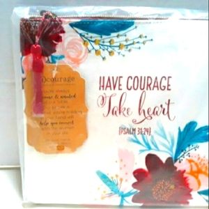 NWT, Canvas bible carrying case, or make up bag